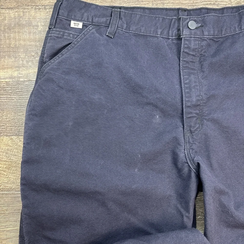 Carhartt FR Pants Navy‎ Flame Resistant NFPA 2112 Men's 40X36 (Measure 40X35)